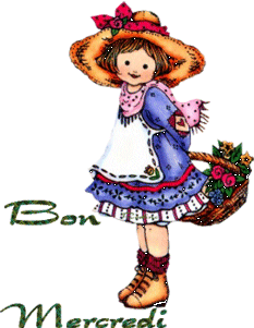 Gif animé Bon mercredi fille